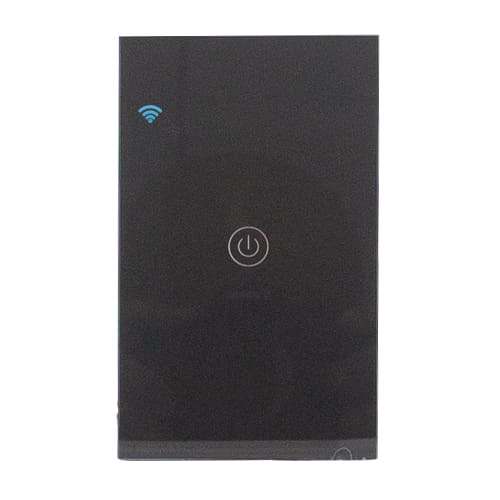 1 Lever Black Smart Wi-fi Switch