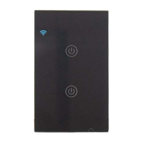 2 Lever Black Smart Wi-fi Switch